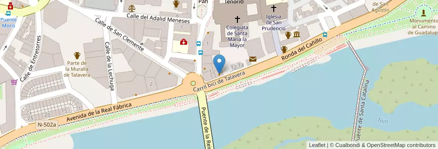 Mapa de ubicacion de Raíces en スペイン, カスティーリャ＝ラ・マンチャ州, Toledo, Talavera, Talavera De La Reina.
