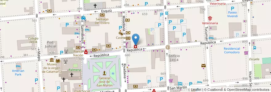Mapa de ubicacion de Raiden en Argentina, Catamarca, Departamento Capital, Municipio De San Fernando Del Valle De Catamarca, San Fernando Del Valle De Catamarca.