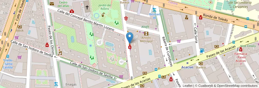 Mapa de ubicacion de Raku Sushi en Spanien, Autonome Gemeinschaft Madrid, Autonome Gemeinschaft Madrid, Área Metropolitana De Madrid Y Corredor Del Henares, Madrid.