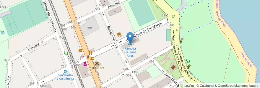 Mapa de ubicacion de Ramada - Buenos Aires en الأرجنتين, بوينس آيرس, Partido De Vicente López, Vicente López.