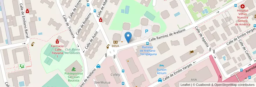 Mapa de ubicacion de RAMIREZ DE ARELLANO, CALLE, DE,23 en Spanien, Autonome Gemeinschaft Madrid, Autonome Gemeinschaft Madrid, Área Metropolitana De Madrid Y Corredor Del Henares, Madrid.