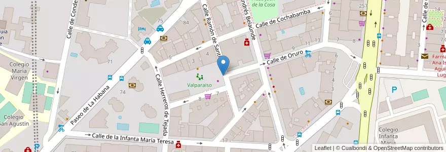 Mapa de ubicacion de RAMON DE SANTILLAN, CALLE, DE,S/N en スペイン, マドリード州, Comunidad De Madrid, Área Metropolitana De Madrid Y Corredor Del Henares, Madrid.