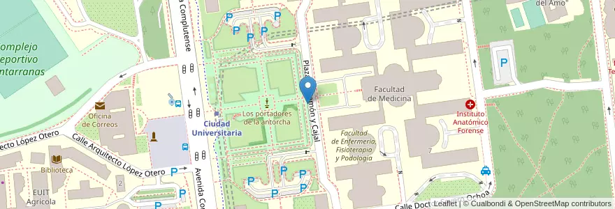 Mapa de ubicacion de RAMON Y CAJAL, PLAZA, DE,3 en اسپانیا, بخش خودمختار مادرید, بخش خودمختار مادرید, Área Metropolitana De Madrid Y Corredor Del Henares, مادرید.