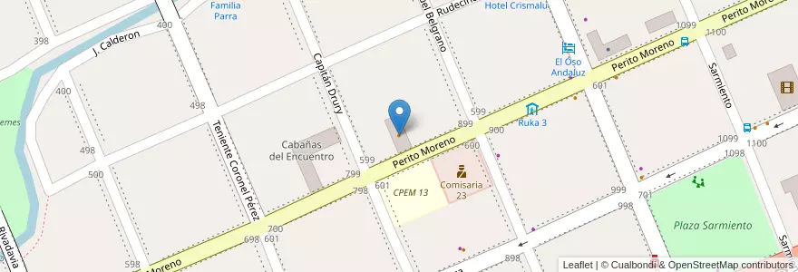 Mapa de ubicacion de Rancho Aparte en Arjantin, Şili, Neuquén, Departamento Lácar.