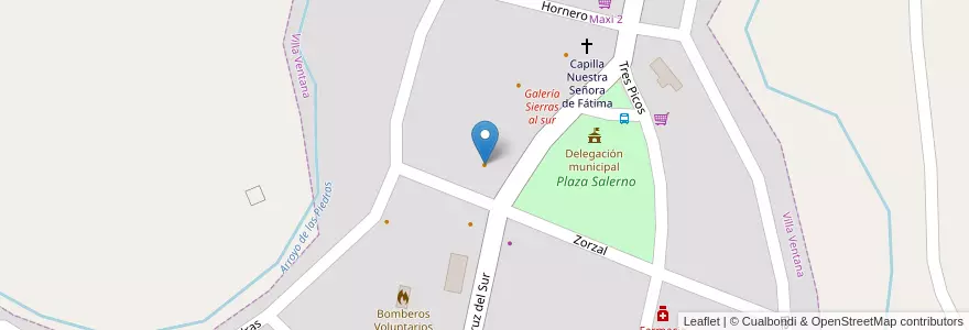 Mapa de ubicacion de Rancho Villa en Arjantin, Buenos Aires, Partido De Tornquist, Villa Ventana.