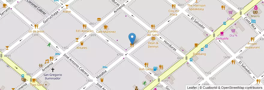 Mapa de ubicacion de Randall's, Palermo en Argentina, Autonomous City Of Buenos Aires, Autonomous City Of Buenos Aires.