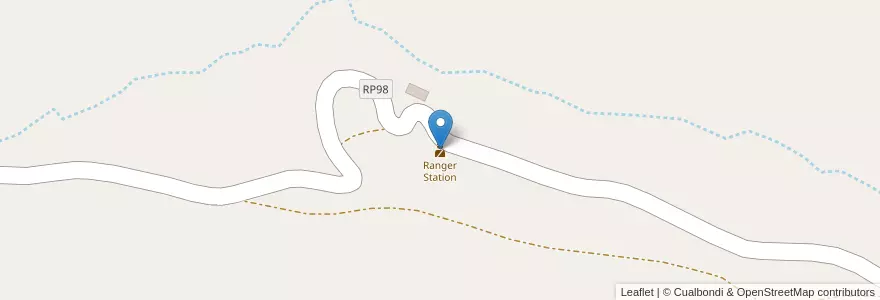 Mapa de ubicacion de Ranger Station en Arjantin, Şili, Mendoza, Departamento San Carlos, Distrito Pareditas.