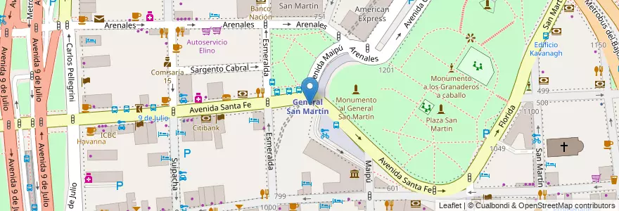 Mapa de ubicacion de Rapanui, Retiro en Argentina, Ciudad Autónoma De Buenos Aires, Comuna 1, Buenos Aires.