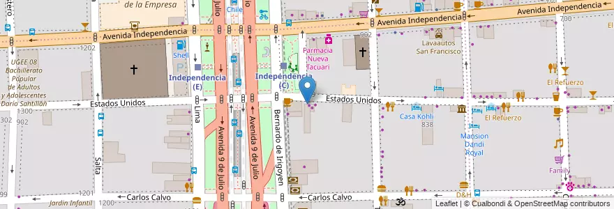 Mapa de ubicacion de Rapi Pago, Constitucion en 阿根廷, Ciudad Autónoma De Buenos Aires, Comuna 1, 布宜诺斯艾利斯.