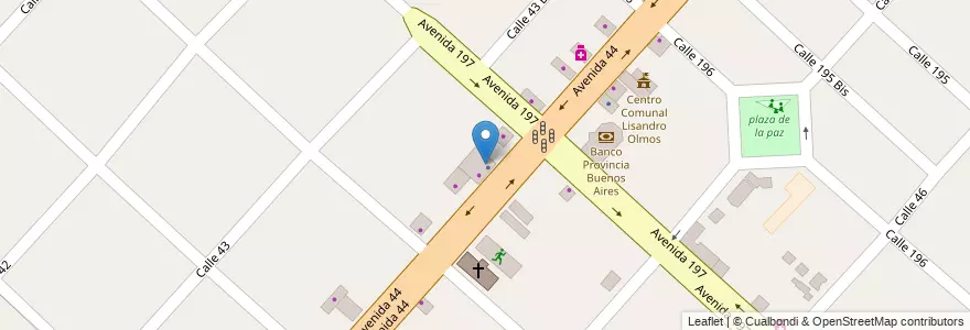 Mapa de ubicacion de Rapi Pago, Lisandro Olmos en Arjantin, Buenos Aires, Partido De La Plata, Lisandro Olmos.