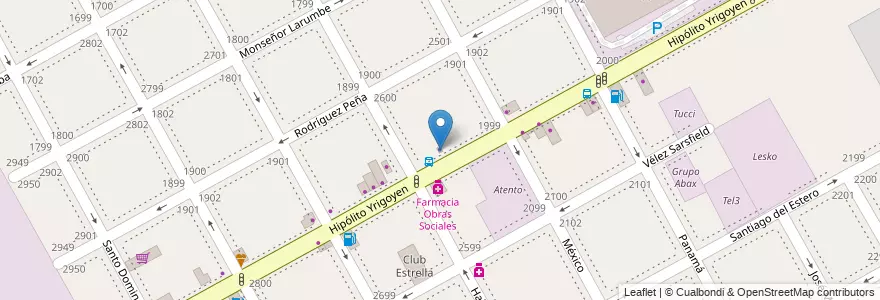 Mapa de ubicacion de Rapipago en Arjantin, Buenos Aires, Partido De San Isidro, Martínez.