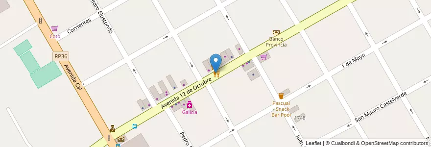 Mapa de ubicacion de Rapipago en 阿根廷, 布宜诺斯艾利斯省, Partido De Quilmes, Quilmes.