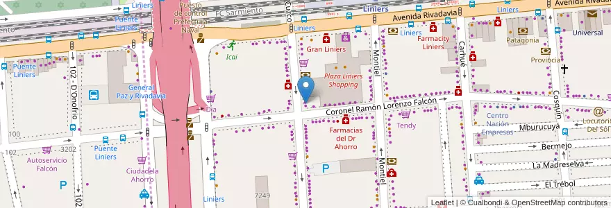 Mapa de ubicacion de Rapipago en Argentinië, Ciudad Autónoma De Buenos Aires, Comuna 9, Buenos Aires.