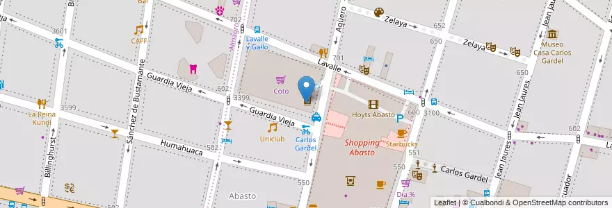 Mapa de ubicacion de Rapipago, Balvanera en 阿根廷, Ciudad Autónoma De Buenos Aires, 布宜诺斯艾利斯.