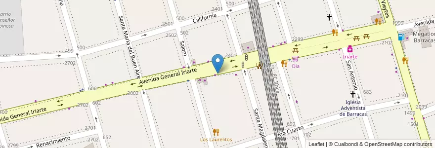 Mapa de ubicacion de Rapipago, Barracas en Argentina, Ciudad Autónoma De Buenos Aires, Comuna 4, Buenos Aires.