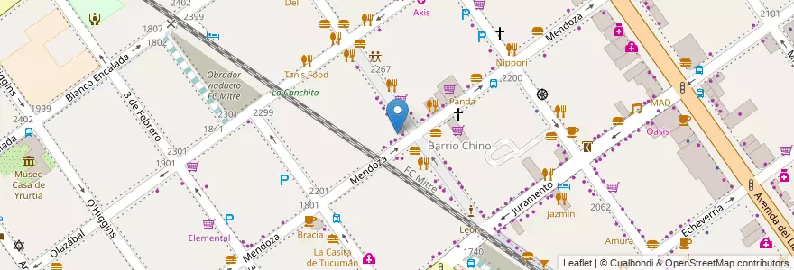 Mapa de ubicacion de Rapipago, Belgrano en آرژانتین, Ciudad Autónoma De Buenos Aires, Buenos Aires, Comuna 13.