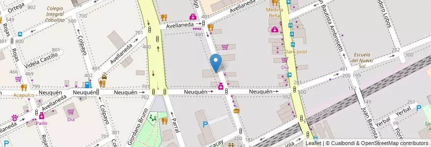 Mapa de ubicacion de Rapipago, Caballito en الأرجنتين, Ciudad Autónoma De Buenos Aires, Buenos Aires, Comuna 6.