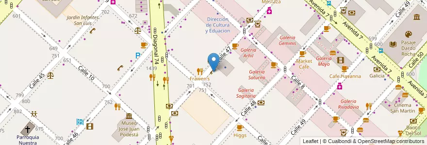 Mapa de ubicacion de RapiPago, Casco Urbano en Argentina, Buenos Aires, Partido De La Plata, La Plata.