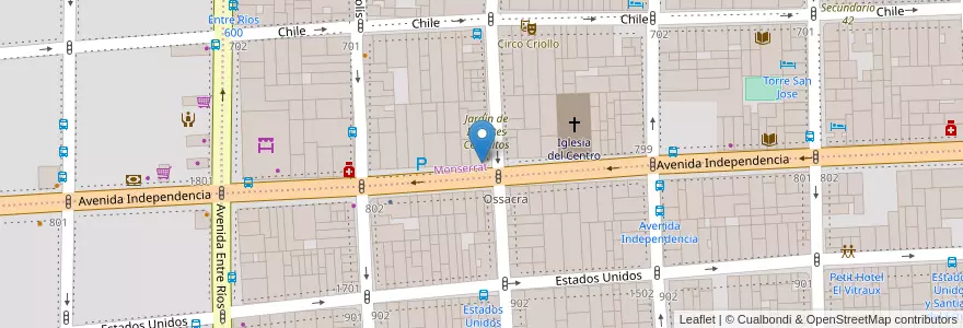 Mapa de ubicacion de Rapipago, Montserrat en Arjantin, Ciudad Autónoma De Buenos Aires, Comuna 1, Buenos Aires.