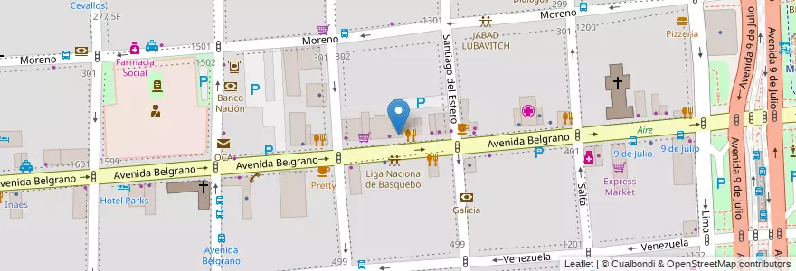 Mapa de ubicacion de Rapipago, Montserrat en آرژانتین, Ciudad Autónoma De Buenos Aires, Comuna 1, Buenos Aires.