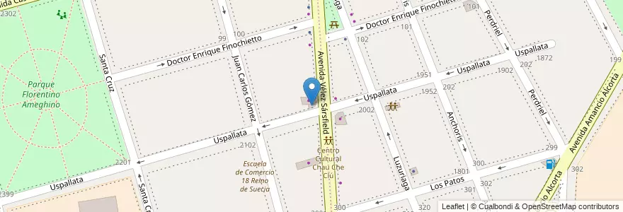 Mapa de ubicacion de Rapipago, Parque Patricios en 阿根廷, Ciudad Autónoma De Buenos Aires, Comuna 4, 布宜诺斯艾利斯.