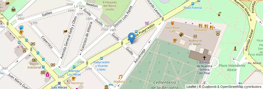Mapa de ubicacion de Rapipago, Recoleta en Argentinien, Ciudad Autónoma De Buenos Aires, Comuna 2, Buenos Aires.