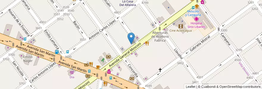 Mapa de ubicacion de RapiPago, Villa Devoto en Arjantin, Ciudad Autónoma De Buenos Aires, Buenos Aires, Comuna 11.