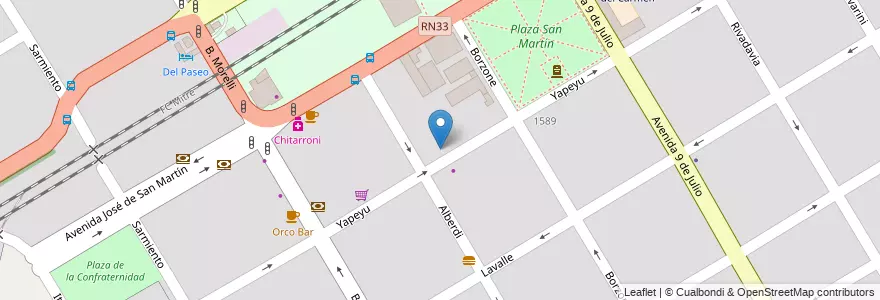 Mapa de ubicacion de Rapipago en 阿根廷, Santa Fe, Departamento Rosario, Municipio De Pérez, Pérez.