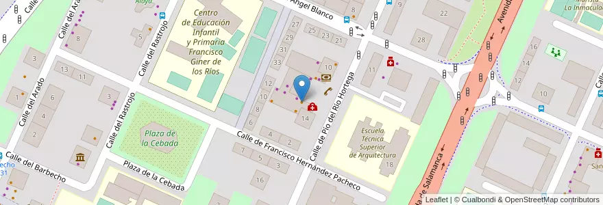 Mapa de ubicacion de Rasto Matito en Spain, Castile And León, Valladolid, Valladolid.