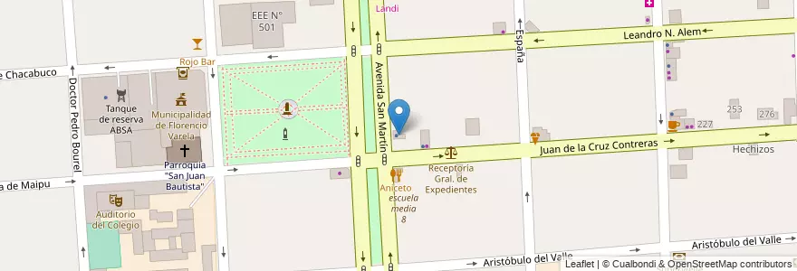 Mapa de ubicacion de Raul Gugliemi en アルゼンチン, ブエノスアイレス州, Partido De Florencio Varela, Florencio Varela.