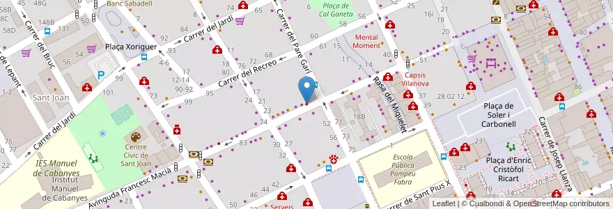 Mapa de ubicacion de Raúl Luna Bertran en 스페인, Catalunya, Barcelona, Garraf, Vilanova I La Geltrú.
