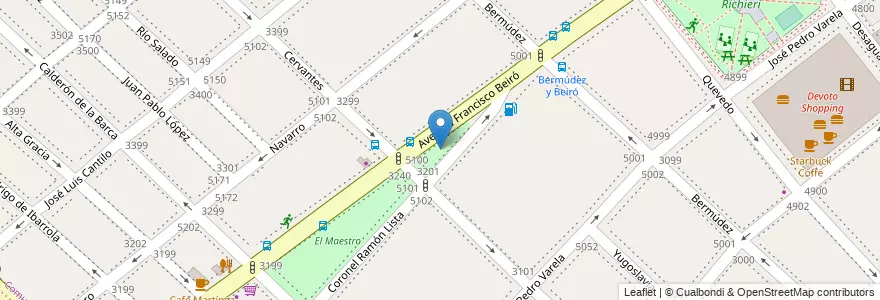 Mapa de ubicacion de Ravignani, Villa Devoto en Arjantin, Ciudad Autónoma De Buenos Aires, Buenos Aires, Comuna 10.