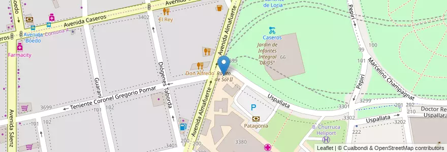 Mapa de ubicacion de Rayito de Sol II, Parque Patricios en Argentina, Autonomous City Of Buenos Aires, Comuna 4, Autonomous City Of Buenos Aires.
