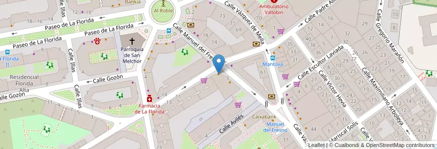 Mapa de ubicacion de Raymond's Pub en İspanya, Asturias, Asturias, Oviedo.