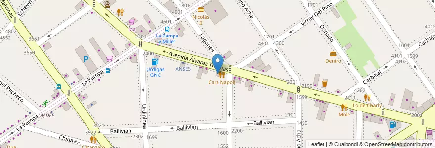 Mapa de ubicacion de RC Lubricantes, Parque Chas en الأرجنتين, Ciudad Autónoma De Buenos Aires, Buenos Aires, Comuna 15.