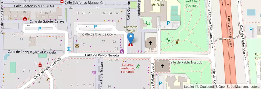 Mapa de ubicacion de Reactiva Fisioterapia en 스페인, Aragón, 사라고사, Zaragoza, 사라고사.