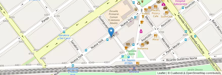 Mapa de ubicacion de Realmax, Villa Devoto en Аргентина, Буэнос-Айрес, Буэнос-Айрес, Comuna 11.