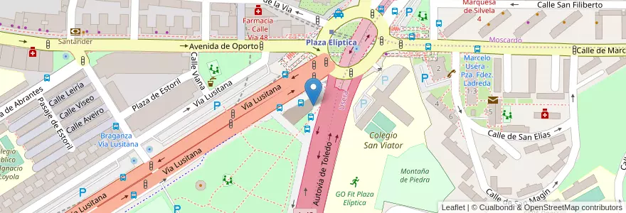 Mapa de ubicacion de reB Plaza Elíptica en Espanha, Comunidade De Madrid, Comunidade De Madrid, Área Metropolitana De Madrid Y Corredor Del Henares, Madrid.