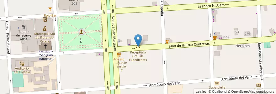 Mapa de ubicacion de Receptoría Gral. de Expedientes en Arjantin, Buenos Aires, Partido De Florencio Varela, Florencio Varela.