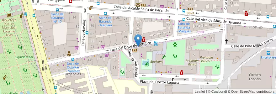 Mapa de ubicacion de Reciclado Cartón y Vidrio (Cristal NO) en إسبانيا, منطقة مدريد, منطقة مدريد, Área Metropolitana De Madrid Y Corredor Del Henares, مدريد.