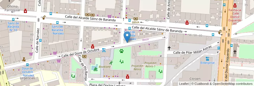 Mapa de ubicacion de Reciclado Cartón y Vidrio (Cristal NO) en Sepanyol, Comunidad De Madrid, Comunidad De Madrid, Área Metropolitana De Madrid Y Corredor Del Henares, Madrid.