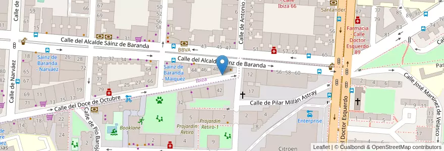 Mapa de ubicacion de Reciclado Cartón y Vidrio en Spain, Community Of Madrid, Community Of Madrid, Área Metropolitana De Madrid Y Corredor Del Henares, Madrid.