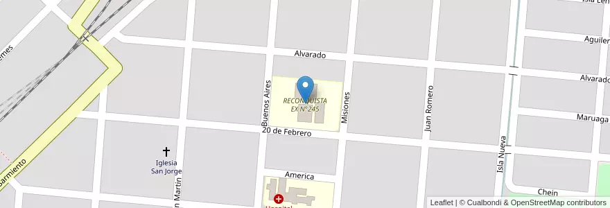 Mapa de ubicacion de RECONQUISTA EX N°245 en Аргентина, Сальта, Orán, Municipio De Pichanal, Pichanal.