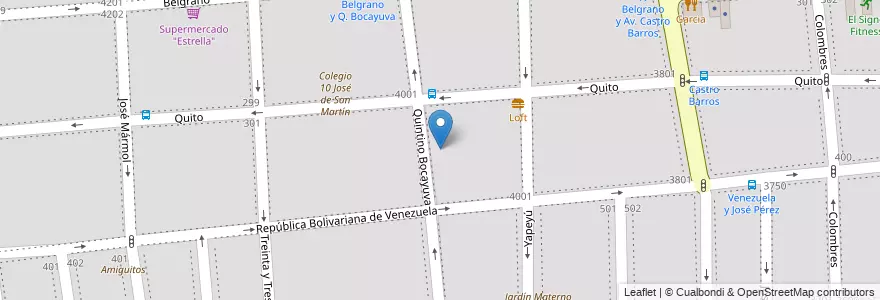 Mapa de ubicacion de Recreando, Almagro en Arjantin, Ciudad Autónoma De Buenos Aires, Comuna 5, Buenos Aires.