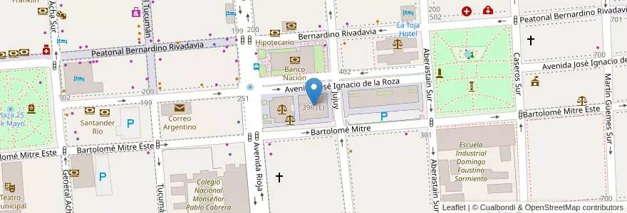 Mapa de ubicacion de Rectorado UNSJ en 아르헨티나, San Juan, 칠레, Capital.