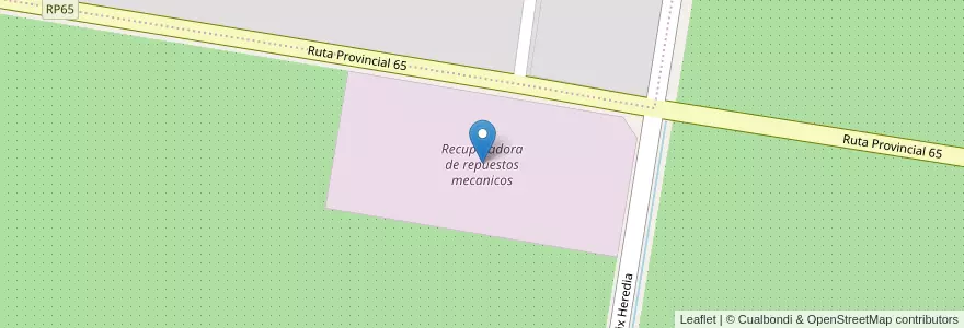 Mapa de ubicacion de Recuperadora de repuestos mecanicos en آرژانتین, استان ریو نگرو، آرژانتین, General Roca, Departamento General Roca.