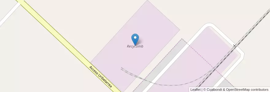 Mapa de ubicacion de Recycomb en Argentina, Buenos Aires, Partido De Cañuelas.