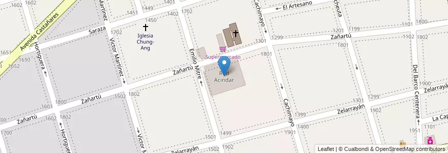 Mapa de ubicacion de Red Acindar, Parque Chacabuco en Argentinien, Ciudad Autónoma De Buenos Aires, Comuna 7, Buenos Aires.