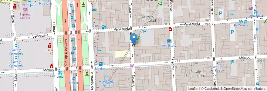 Mapa de ubicacion de Red Argentina de Género, Ciencia y Tecnología, Montserrat en Argentine, Ciudad Autónoma De Buenos Aires, Comuna 1, Buenos Aires.