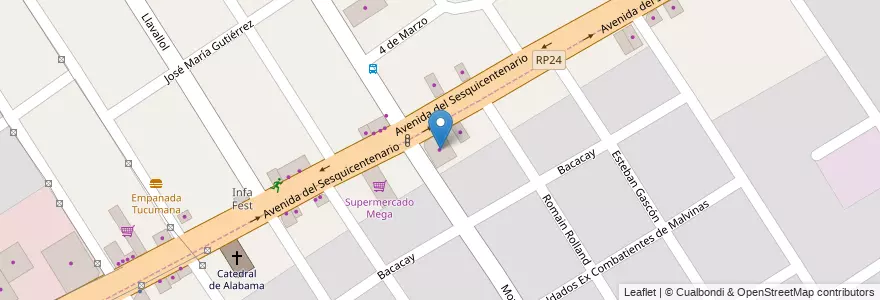 Mapa de ubicacion de Red del Hogar en Arjantin, Buenos Aires, Partido De Malvinas Argentinas, Los Polvorines.